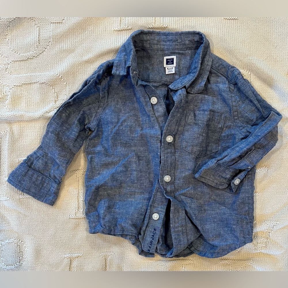 Janie and Jack chambray shirt 6-12 months